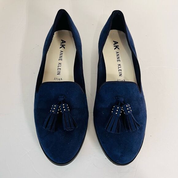 Anne Klein Diana Loafers   Navy Blue   Size 8M - Picture 1 of 5
